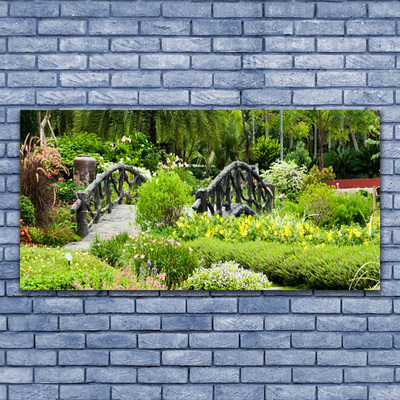 Acrylglasbilder Botanischer Garten Brücke Natur