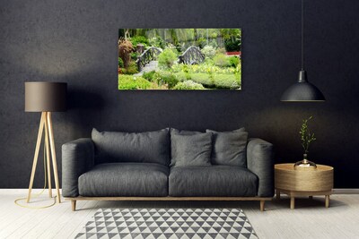 Acrylglasbilder Botanischer Garten Brücke Natur