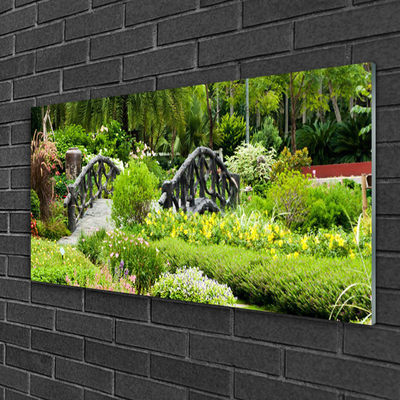 Acrylglasbilder Botanischer Garten Brücke Natur