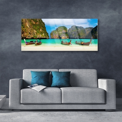Acrylglasbilder Strand Meer Gebirge Landschaft