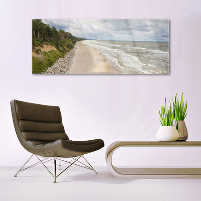 Acrylglasbilder Strand Meer Baum Natur