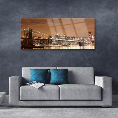 Acrylglasbilder Brücke Stadt Architektur