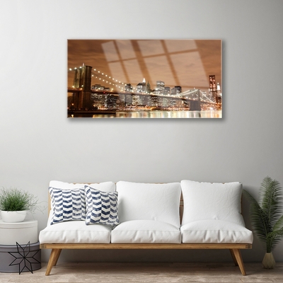 Acrylglasbilder Brücke Stadt Architektur