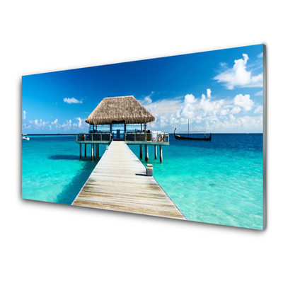 Acrylglasbilder Meer Brücke Architektur