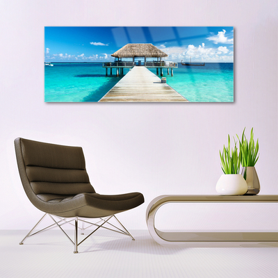 Acrylglasbilder Meer Brücke Architektur