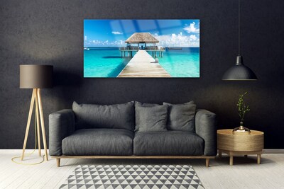 Acrylglasbilder Meer Brücke Architektur