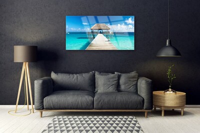 Acrylglasbilder Meer Brücke Architektur
