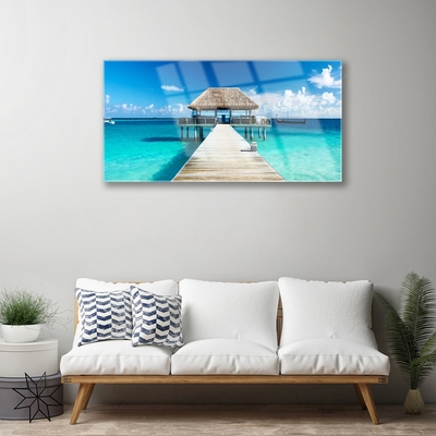 Acrylglasbilder Meer Brücke Architektur