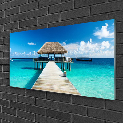 Acrylglasbilder Meer Brücke Architektur