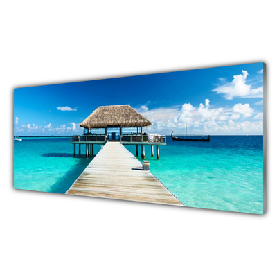 Acrylglasbilder Meer Brücke Architektur