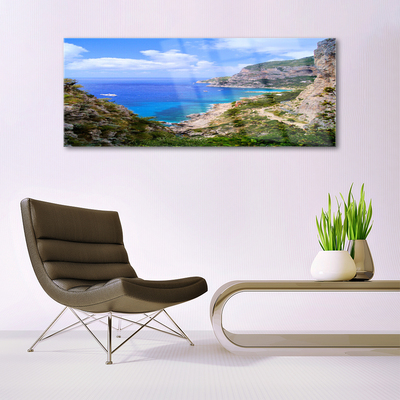 Acrylglasbilder Meer Strand Gebirge Landschaft