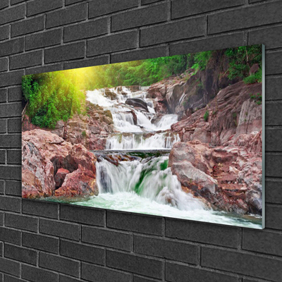 Acrylglasbilder Wasserfall Natur