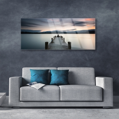 Acrylglasbilder Brücke Meer Architektur