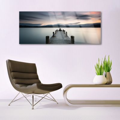 Acrylglasbilder Brücke Meer Architektur