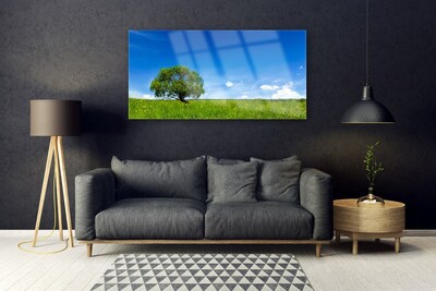 Acrylglasbilder Gras Baum Natur