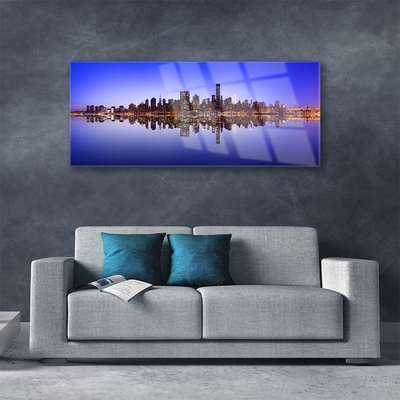 Acrylglasbilder Stadt Wasser Gebäude
