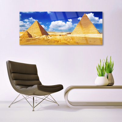 Acrylglasbilder Wüste Pyramiden Landschaft