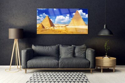 Acrylglasbilder Wüste Pyramiden Landschaft