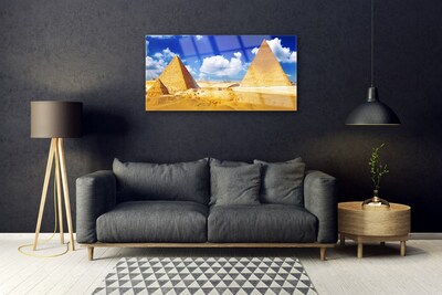 Acrylglasbilder Wüste Pyramiden Landschaft