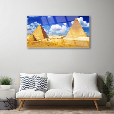 Acrylglasbilder Wüste Pyramiden Landschaft