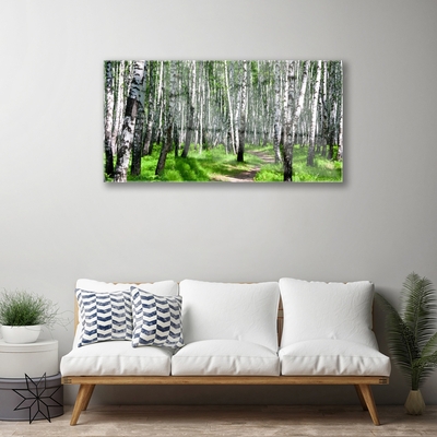 Acrylglasbilder Bäume Gras Natur