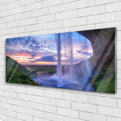 Acrylglasbilder Wasserfall Landschaft