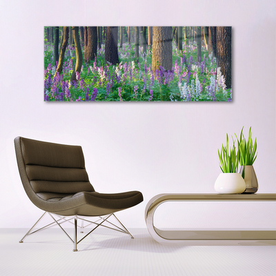 Acrylglasbilder Wald Blumen Natur