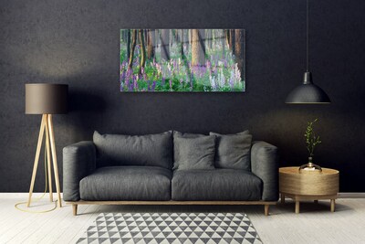 Acrylglasbilder Wald Blumen Natur