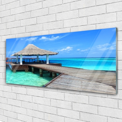 Acrylglasbilder Meer Brücke Architektur