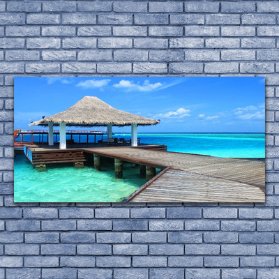 Acrylglasbilder Meer Brücke Architektur