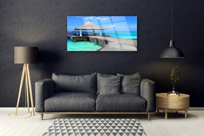 Acrylglasbilder Meer Brücke Architektur