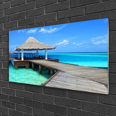 Acrylglasbilder Meer Brücke Architektur
