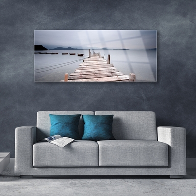 Acrylglasbilder Brücke Meer Architektur