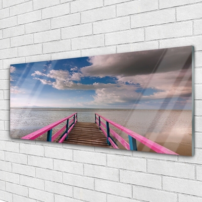 Acrylglasbilder Brücke Meer Architektur
