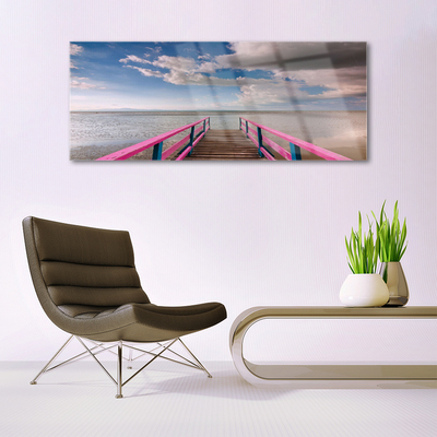 Acrylglasbilder Brücke Meer Architektur