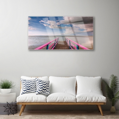 Acrylglasbilder Brücke Meer Architektur