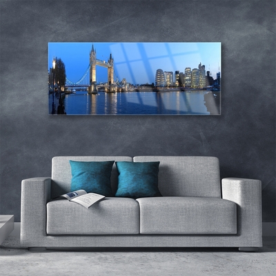 Acrylglasbilder Brücke Stadt Meer Architektur