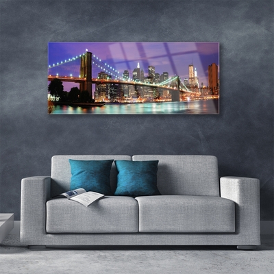 Acrylglasbilder Brücke Stadt Architektur