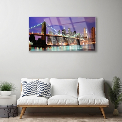 Acrylglasbilder Brücke Stadt Architektur