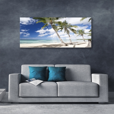 Acrylglasbilder Meer Strand Palmen Landschaft