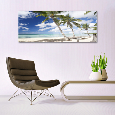 Acrylglasbilder Meer Strand Palmen Landschaft