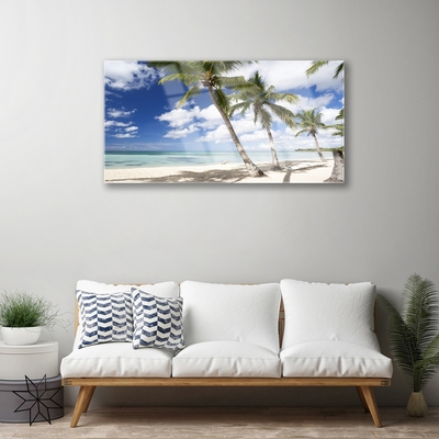 Acrylglasbilder Meer Strand Palmen Landschaft