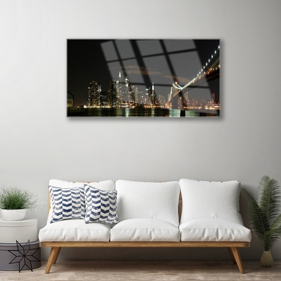 Acrylglasbilder Brücke Stadt Architektur