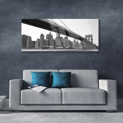 Acrylglasbilder Brücke Stadt Architektur