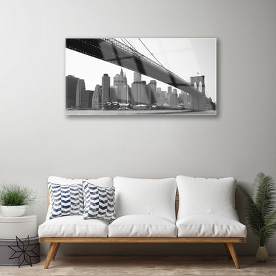 Acrylglasbilder Brücke Stadt Architektur