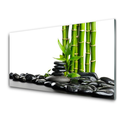 Acrylglasbilder Bambus Steine Kunst