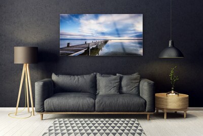 Acrylglasbilder Brücke Meer Architektur