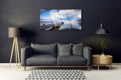 Acrylglasbilder Brücke Meer Architektur