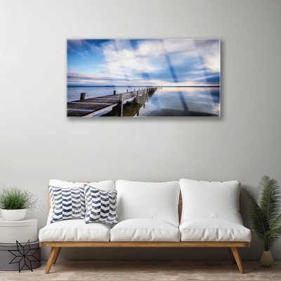 Acrylglasbilder Brücke Meer Architektur