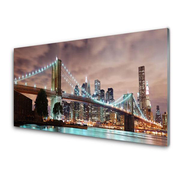 Acrylglasbilder Brücke Stadt Architektur